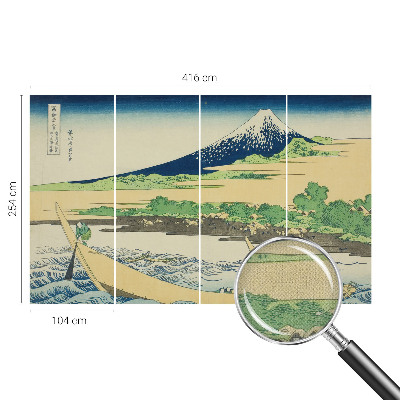 Papel de parede autocolante para sala com estampa panorâmica de montanha