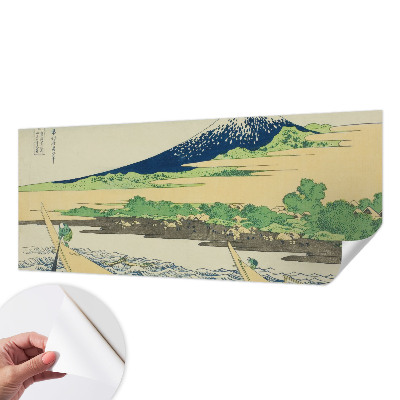 Papel de parede autocolante para sala com estampa panorâmica de montanha