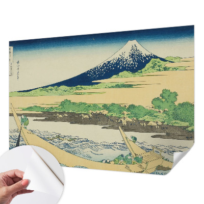 Papel de parede autocolante para sala com estampa panorâmica de montanha