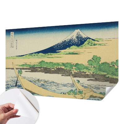 Papel de parede autocolante para sala com estampa panorâmica de montanha