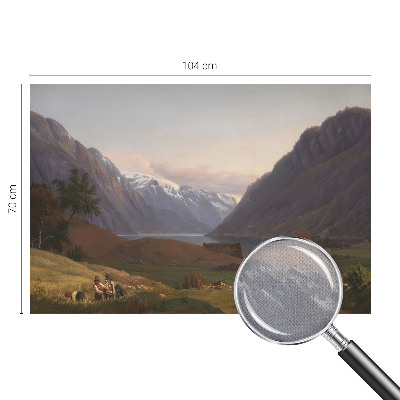 Papel de parede 3D Panorama da montanha
