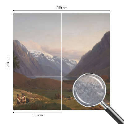 Papel de parede 3D Panorama da montanha