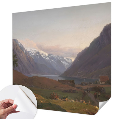 Papel de parede 3D Panorama da montanha