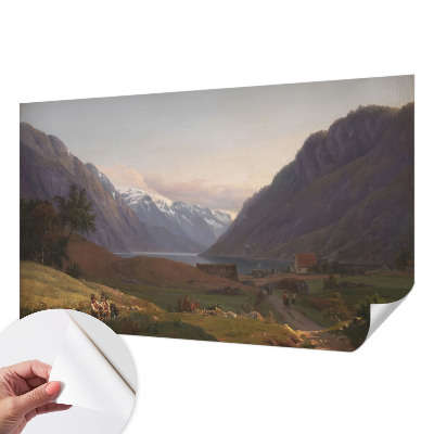 Papel de parede 3D Panorama da montanha
