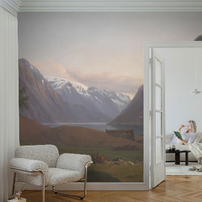 Papel de parede 3D Panorama da montanha