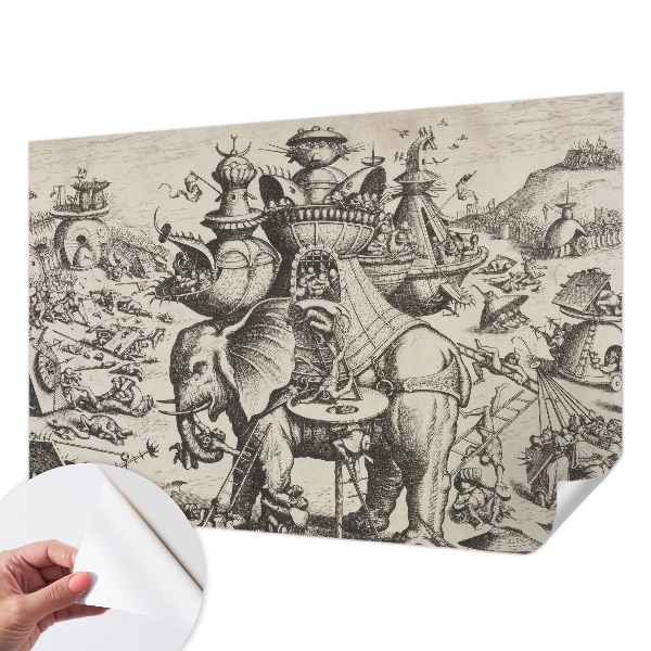 Papel de parede infantil Uma batalha grotesca