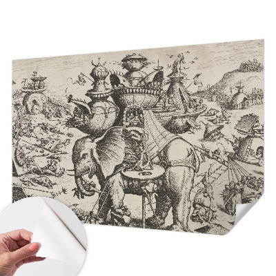 Papel de parede infantil Uma batalha grotesca