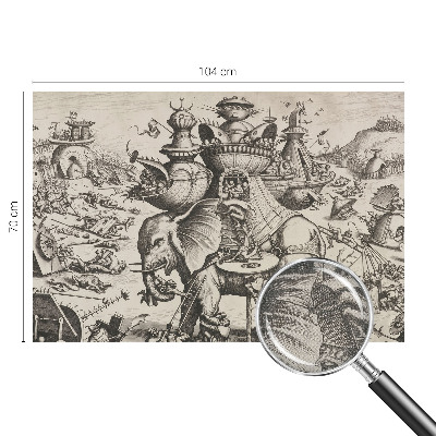 Papel de parede infantil Uma batalha grotesca