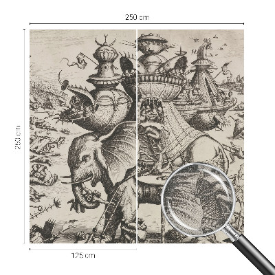 Papel de parede infantil Uma batalha grotesca