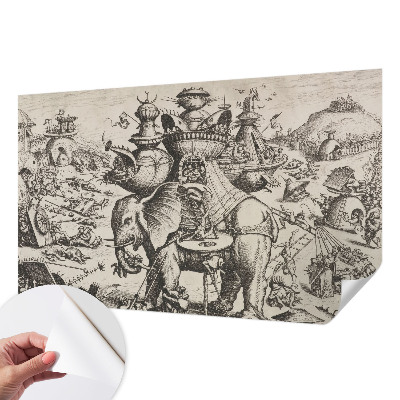 Papel de parede infantil Uma batalha grotesca