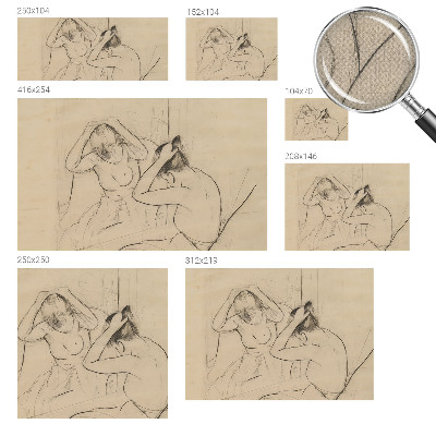 Autocolante de parede fotográfico com design de elegância artística