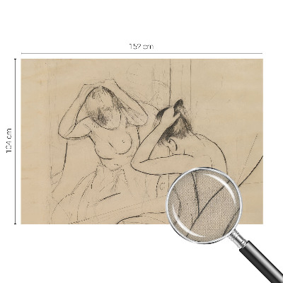 Autocolante de parede fotográfico com design de elegância artística