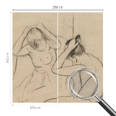 Autocolante de parede fotográfico com design de elegância artística