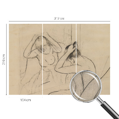 Autocolante de parede fotográfico com design de elegância artística