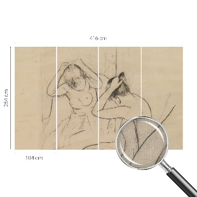 Autocolante de parede fotográfico com design de elegância artística