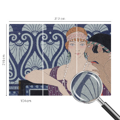 Papel de parede para criança Casal artístico