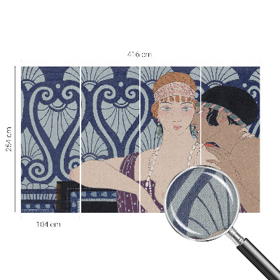 Papel de parede para criança Casal artístico
