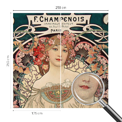 Papel de parede infantil Simetria floral