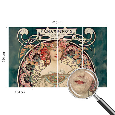 Papel de parede infantil Simetria floral