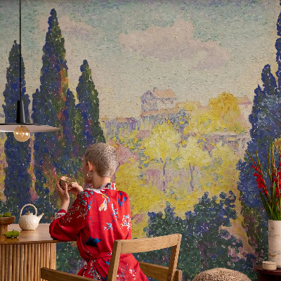 Papel de parede autocolante para sala Paisagens impressionistas