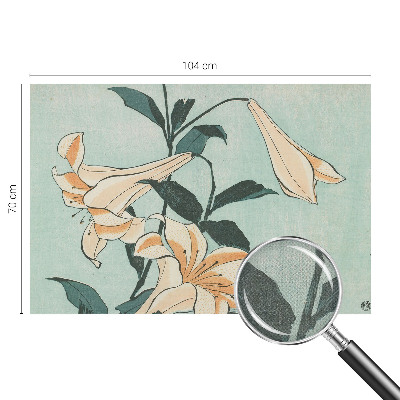 Papel de parede 3D Lírios delicados