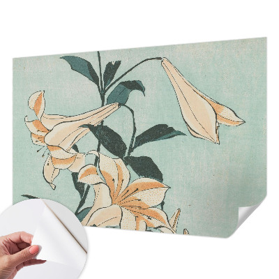 Papel de parede 3D Lírios delicados