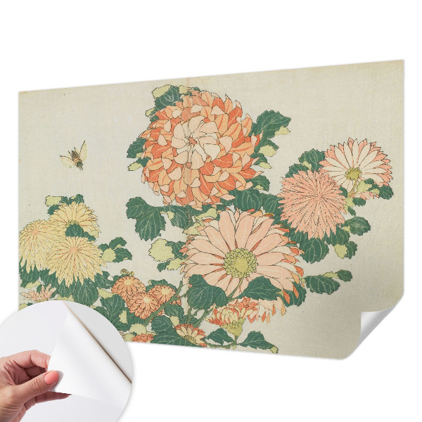 Papel de parede para criança flores de crisântemo