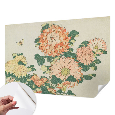 Papel de parede para criança flores de crisântemo