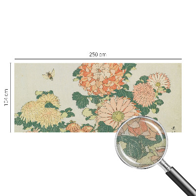 Papel de parede para criança flores de crisântemo