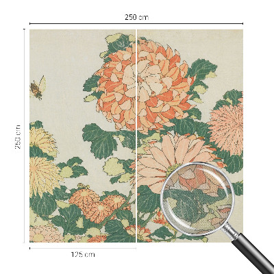 Papel de parede para criança flores de crisântemo