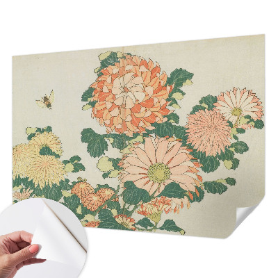 Papel de parede para criança flores de crisântemo