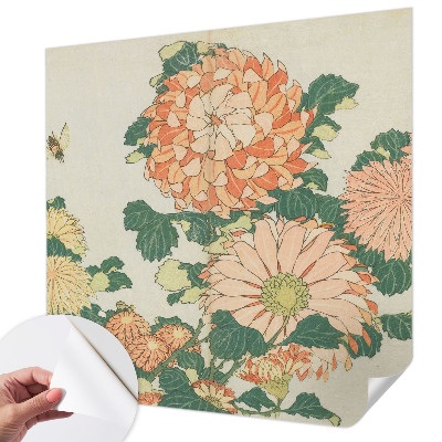 Papel de parede para criança flores de crisântemo