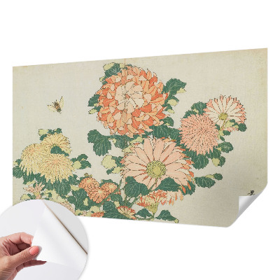 Papel de parede para criança flores de crisântemo