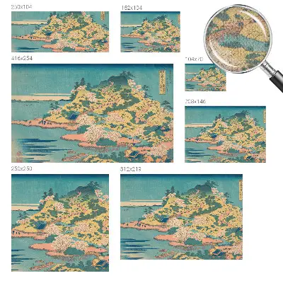 Papel de parede autocolante para sala com paisagem japonesa