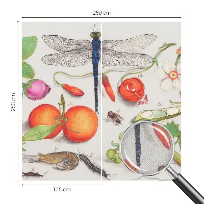 Autocolante de parede fotográfico com ilustração da natureza