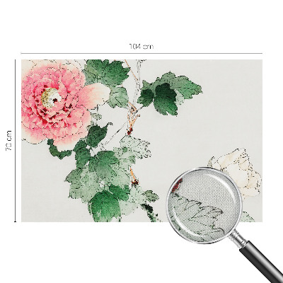 Papel de parede autocolante com padrão floral discreto
