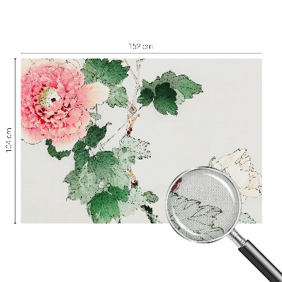 Papel de parede autocolante com padrão floral discreto