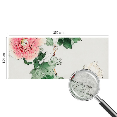 Papel de parede autocolante com padrão floral discreto