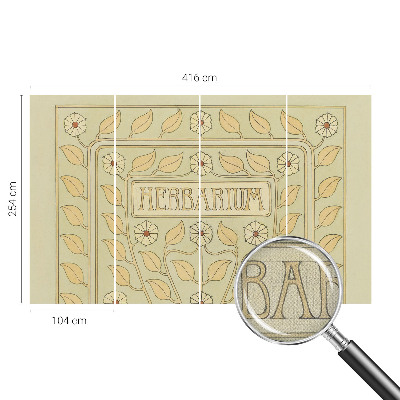 Papel de parede 3D Ornamento de planta