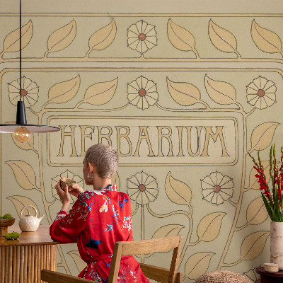 Papel de parede 3D Ornamento de planta