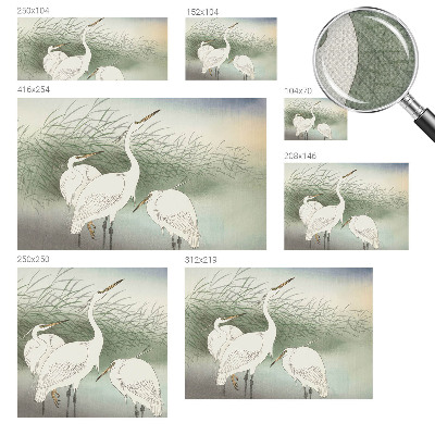 Papel de parede para criança Garças na grama