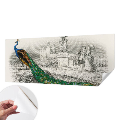 Autocolante de parede fotográfico Penas coloridas