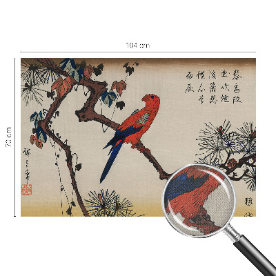 Papel de parede autocolante Um pássaro num galho