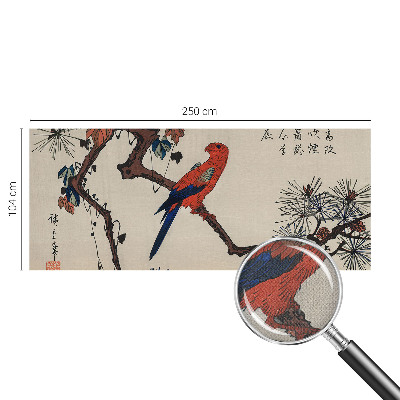 Papel de parede autocolante Um pássaro num galho