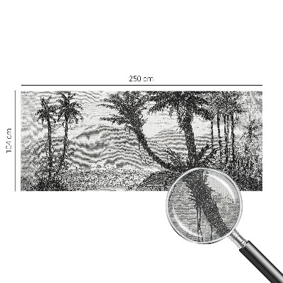Papel de parede para criança com estampa de oásis tropical