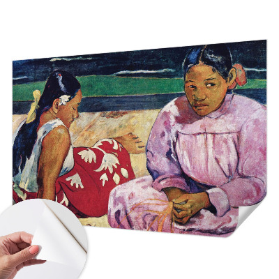 Papel de parede infantil com cena de praia