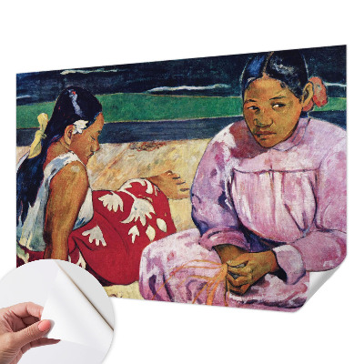 Papel de parede infantil com cena de praia