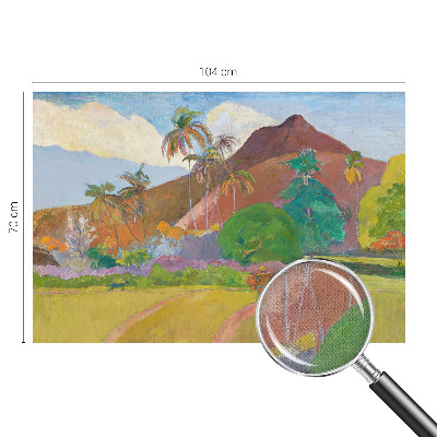 Papel de parede autocolante para sala com estampa de natureza exótica