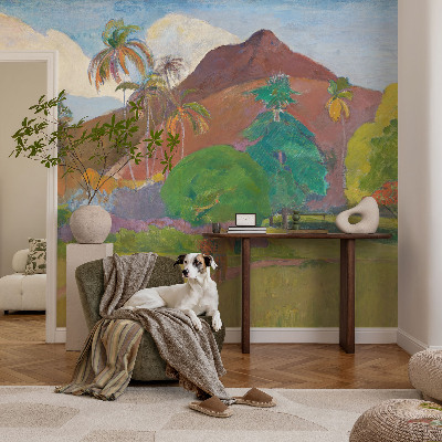 Papel de parede autocolante para sala Natureza exótica