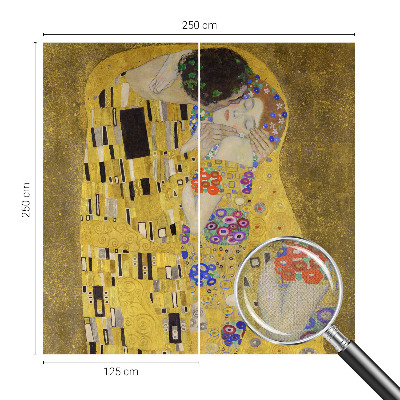 Papel de parede para criança com padrão Art Nouveau elegante para casal